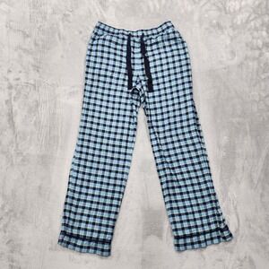State Of Day Pants‎ Womens S Blue Plaid Flannel Lounge Sleep Pajama Lightweight
